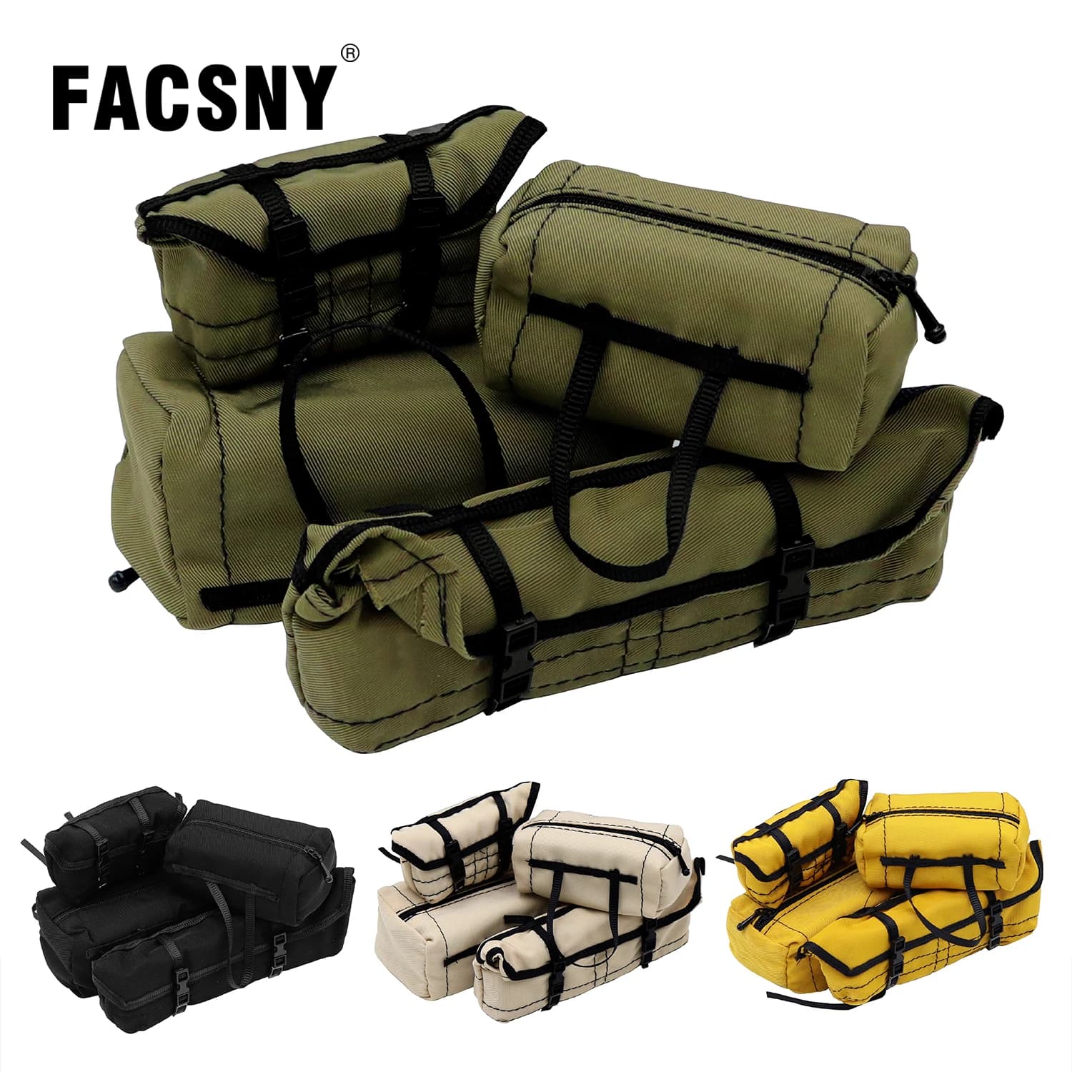 Simulazione Replica Borsa Tetto Borsa da viaggio Decorazione in scala Borsa da viaggio per RC Crawler Car 1/10 1/12 1/18 SCX10 TRX4 TRX4M WPL MN
