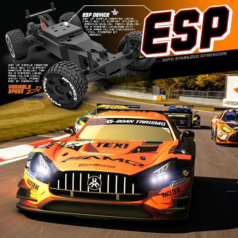 2.4G Rc High Speed Rear Drive 1:24 Cars from drift remote controlled with LED light Professional electric racing toys for adult children