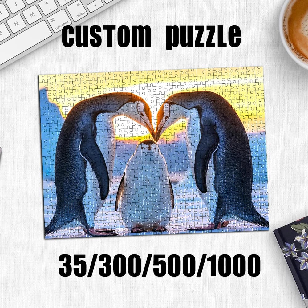 Puzzle personalizzato con foto da 35/300/500/1000 pezzi, regalo personalizzato per Natale, San Valentino, anniversario