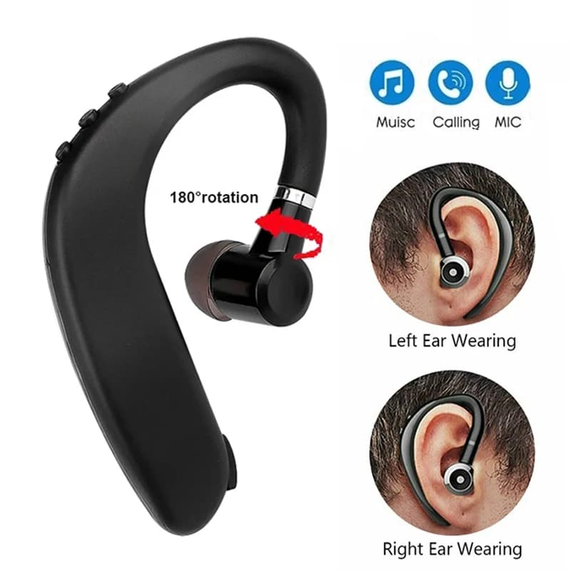 S109 TWS Auricolari wireless Mini cuffia Bluetooth 5.0 Gancio per l'orecchio Touch Control Cuffie da lavoro Auricolari sportivi per smartphone