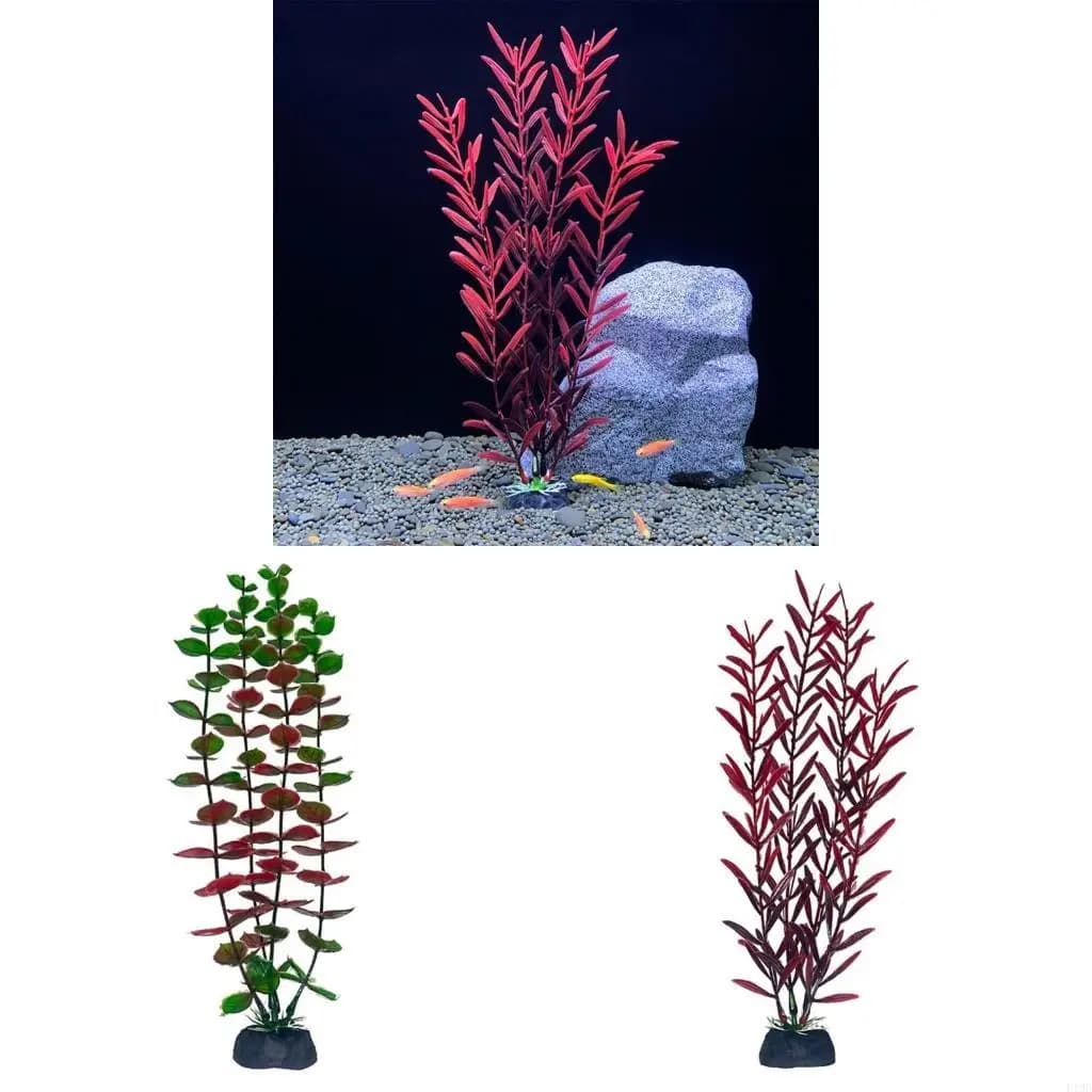 F19B Decorazione acquario Erba acquatica artificiale per pianta acquatica artificiale acquario