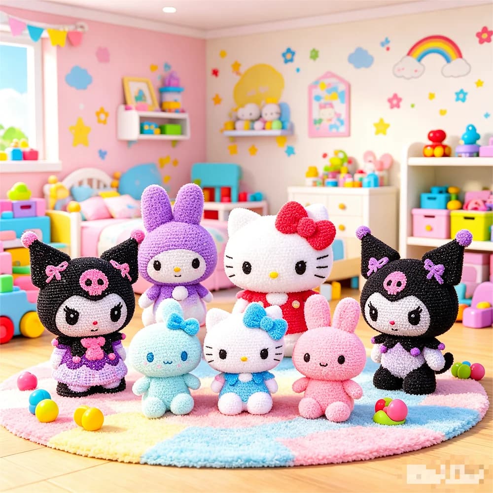 Popular handmade Sanrio My Melody diamond-studded piggy bank cute figurine home decoration