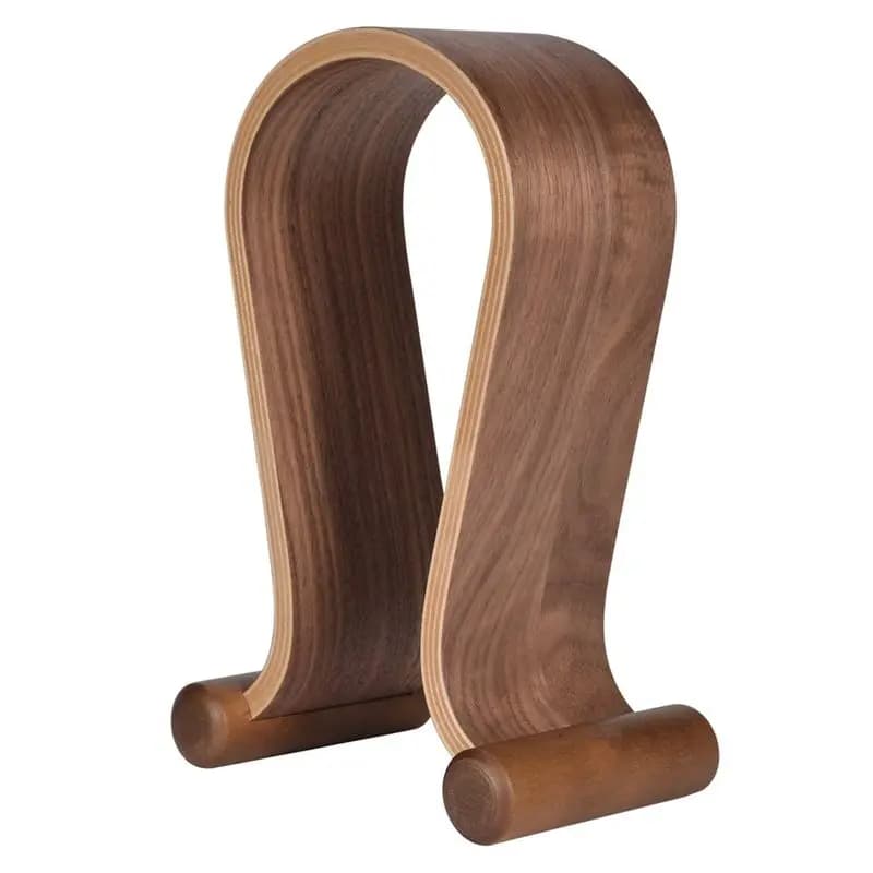 Wood Headphone Stand, Headphones Hanger Holder Mount, Gaming Headphones Display, Stylish Desk Headset Holder