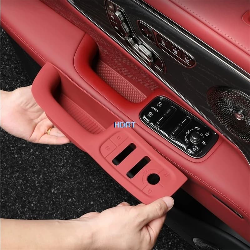 For Geely Zeekr 8X 2026 + Car Door Handle Storage Box Dust Proof Pad Window Control Switch Slot Mat Organizer Cover Accessories