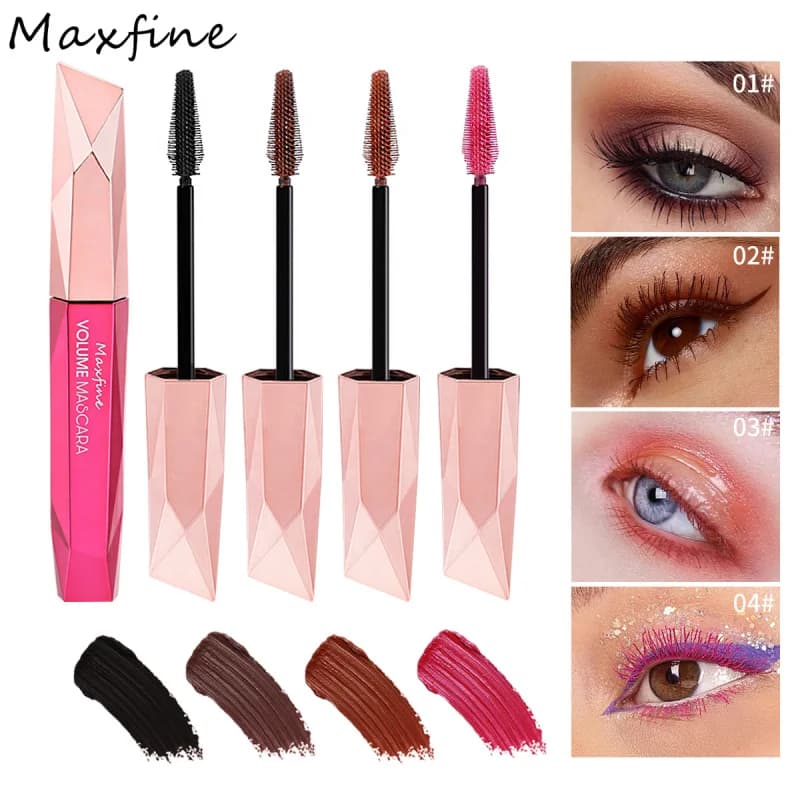 Mascara MaxfineThickening per allungare, incurvare, impermeabilizzare e fissare il trucco senza sbavare il logo