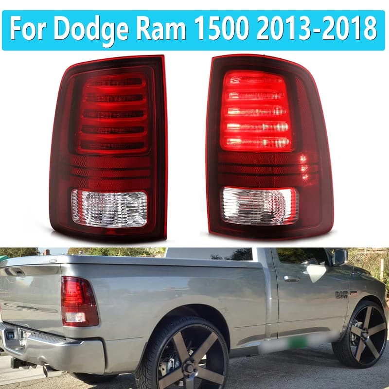 Per Dodge Ram 1500 2013-2018 fanale posteriore a LED per auto indicatore di direzione Stop lampada freno fendinebbia di retromarcia 68093081AC 68093080AC