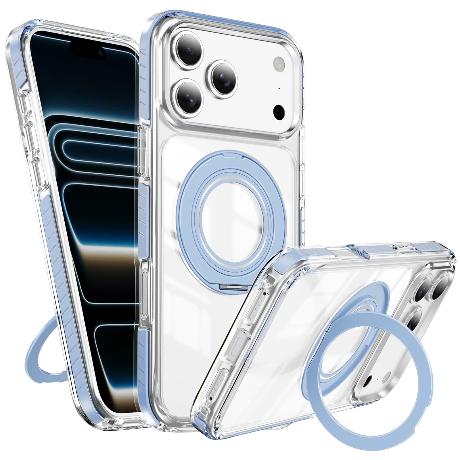 Custodia magnetica per telefono a strisce colorate con sensazione di pelle per iPhone 17 Air 16 Plus 15 14 13 12 Pro Max per supporto Magsafe Cover antiurto
