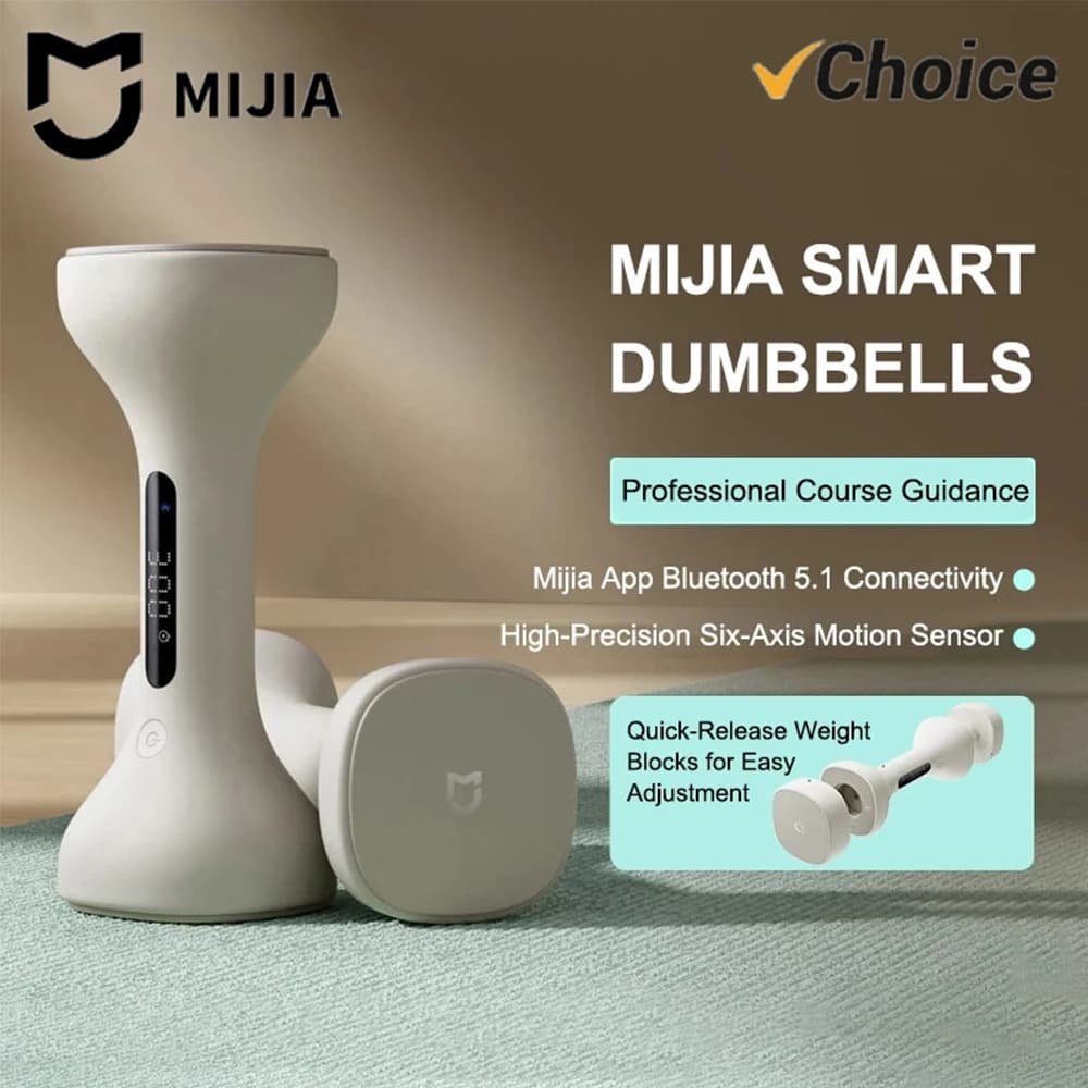New MIJIA Smart Dumbbells Men and Women Home Fitness Muscle Shaping Arm Light Weight LED Display Suitable For Mi Home APP