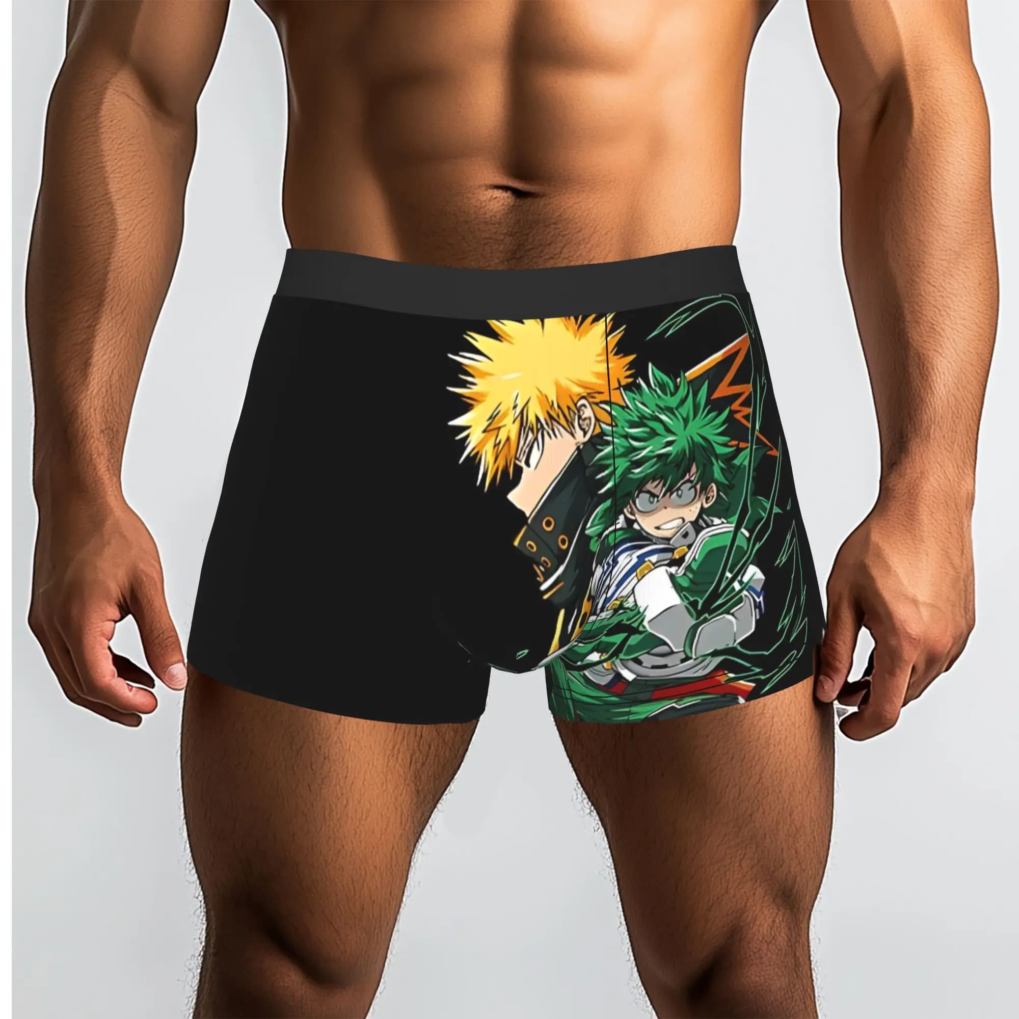 Real Heroes Bandai My Hero Academia Underpants Homme Mutandine da uomo con stampa di mutande da uomo Boxer Briefs