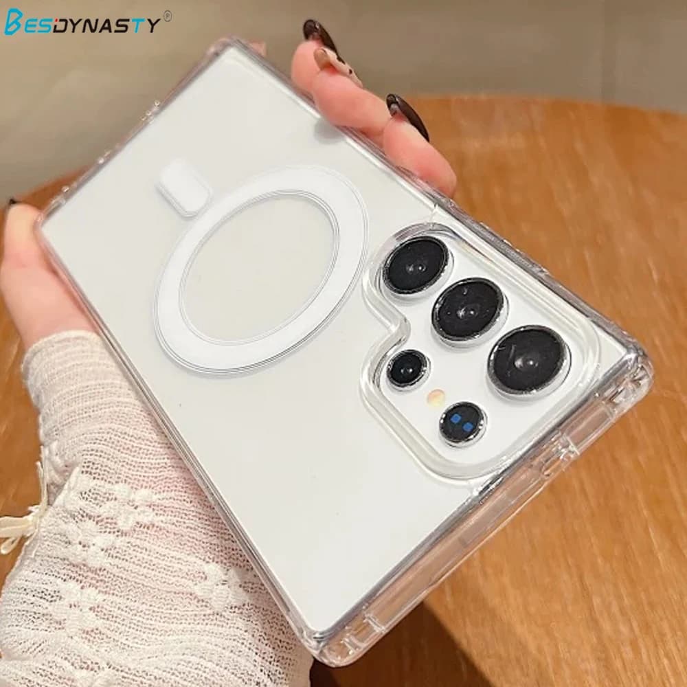 Magnetic For Magsafe Case For Samsung S25 S24 S23 S22 S21 S20 FE Plus Note 20 Ultra A55 A54 A35 A15 A06 A16 A26 A36 A56 5G Cover