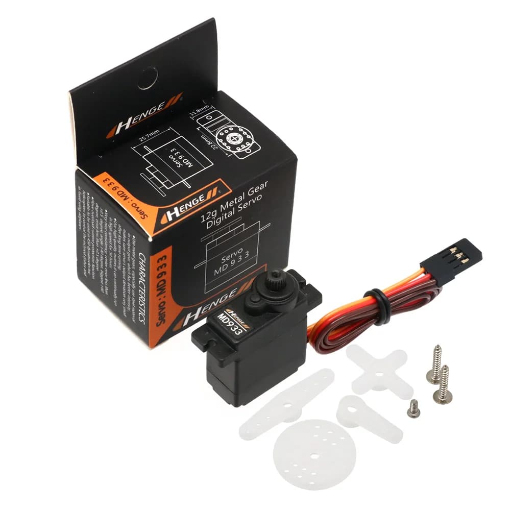 HENGE MD933 MD922 Servos di coppia digitale Servos con ingranaggi in metallo per elicottero TREX 450 Rc