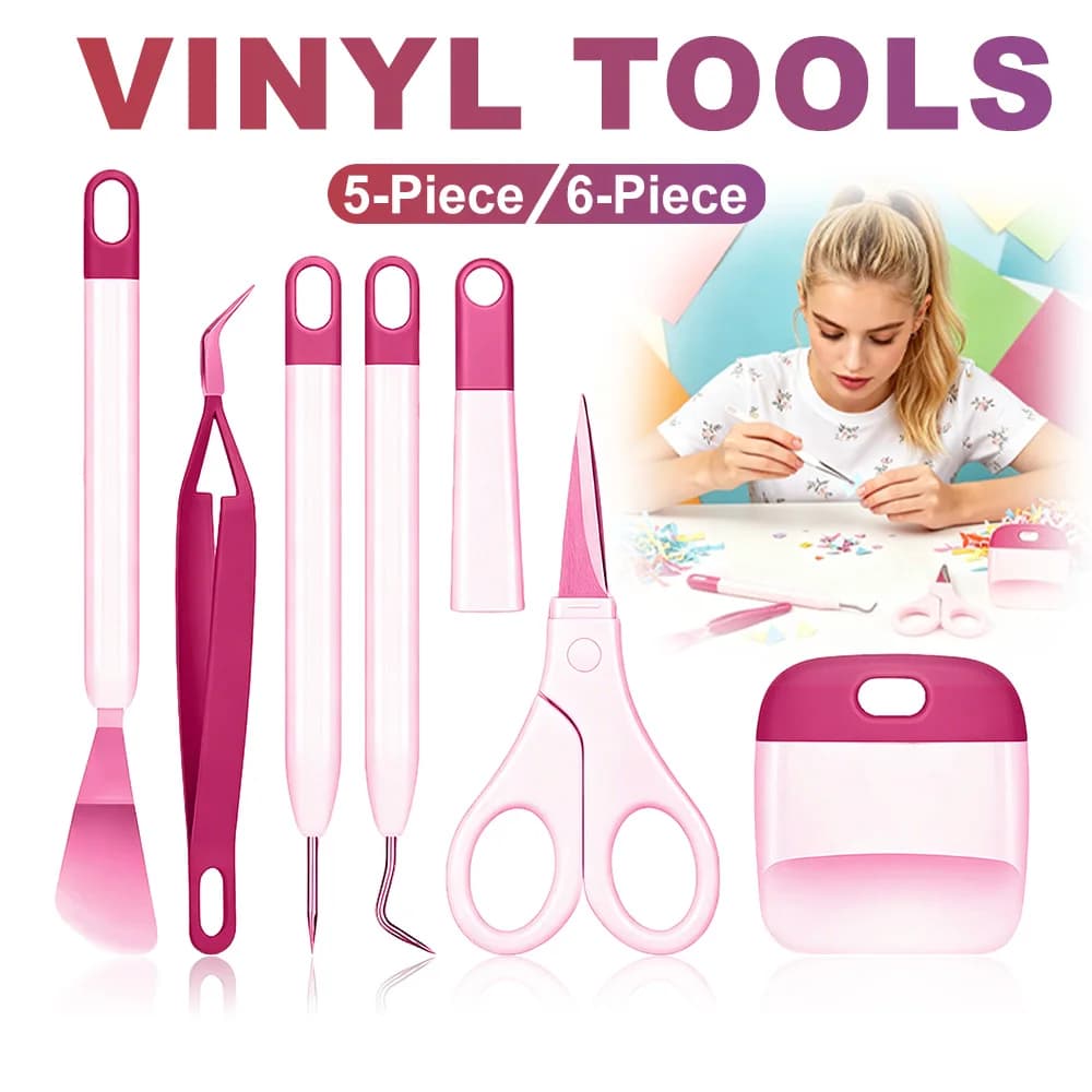 Set di Strumenti per la Rimozione del Vinile per Artigianato e Fai-da-Te, Perfetti per Progetti in Vinile, Carta e Termo-adesivi, Ottimo Compagno per Macchine da Taglio