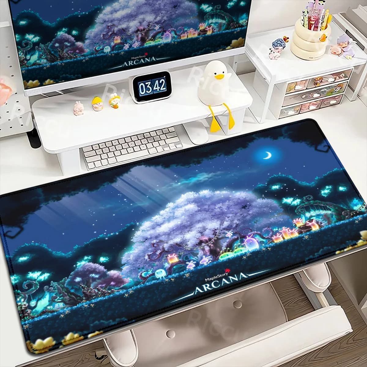 Tappetino per mouse da gioco Maplestory Tappetino protettivo per desktop personalizzato HD Accessori per ufficio Kawaii Tappetino per scrittura per studenti per tastiere per PC