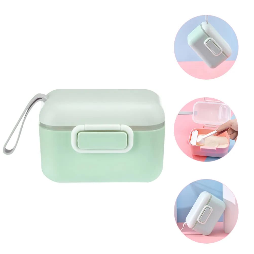 Contenitore Portatile per Latte in Polvere, Dispenser per Formula da Viaggio, Contenitore Ermetico per Snack, Facile da Pulire, per Alimenti per Bambini