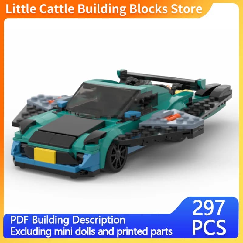 City Car Model MOC Building Bricks Road Racing Sports Car Modular Technology Children Holiday Gifts Assemble Toys Suit