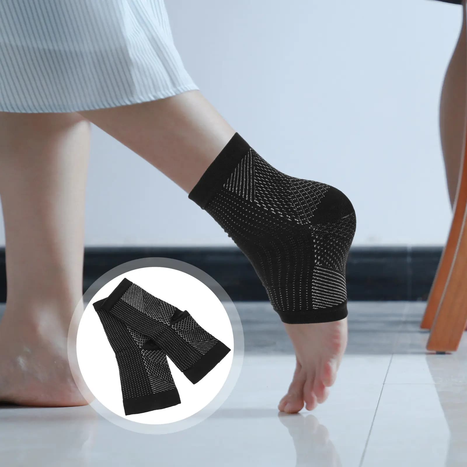 3 paia di calzini professionali per alleviare la fascite plantare, compressione, supporto per la caviglia, protezione del piede, assorbimento del sudore, corsa sportiva