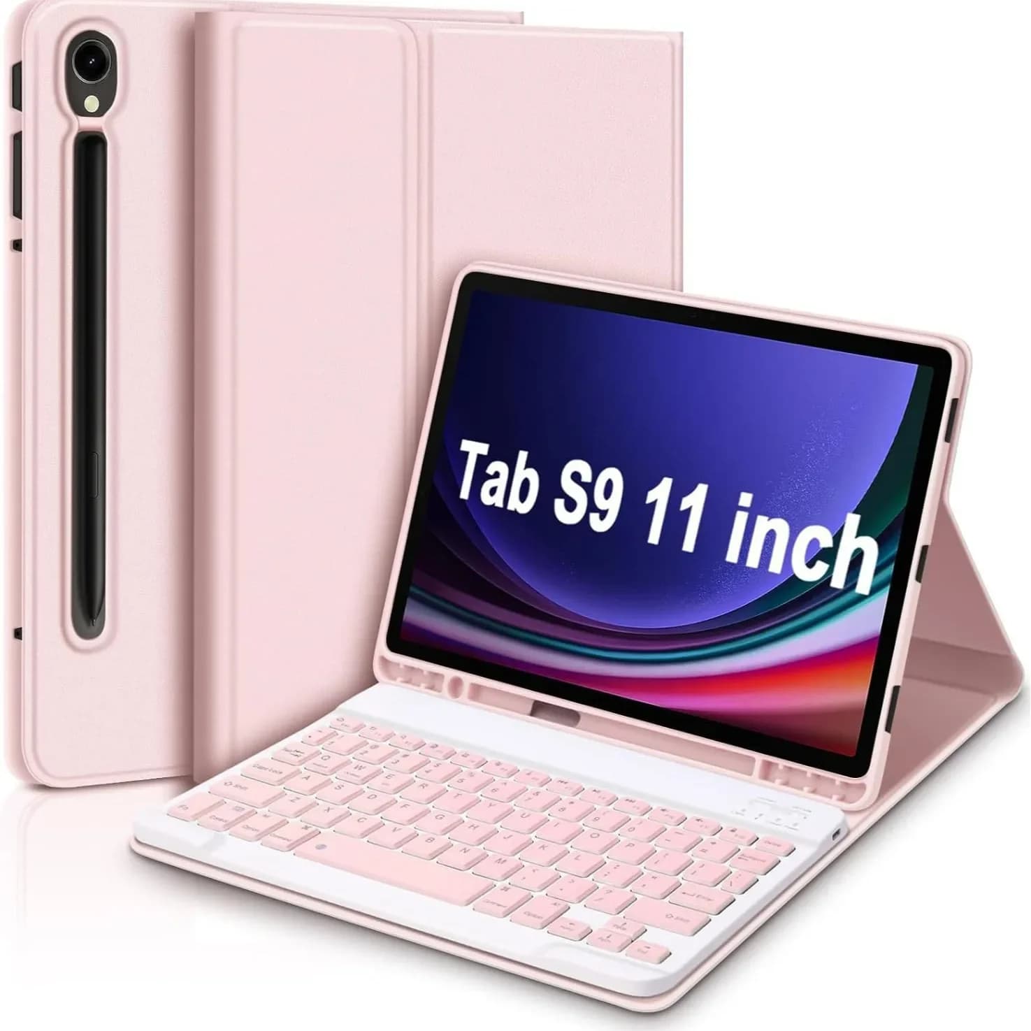 Custodia protettiva staccabile per tastiera e mouse Bluetooth per tablet Samsung A9 plus A8 S9FE S6 Lite P620 Accessori per computer da ufficio