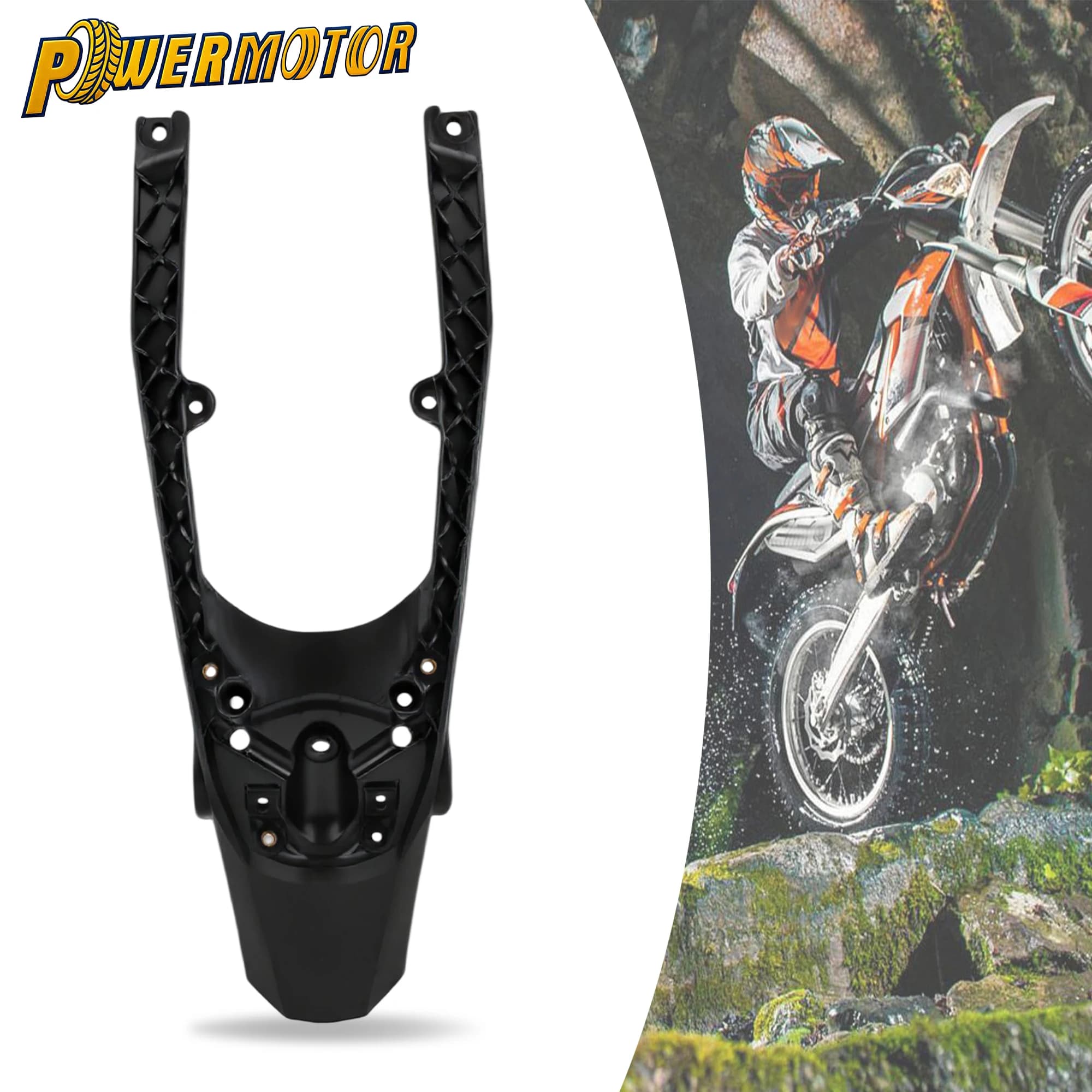 Motocross Rear Fender For KTM SXF EXC XCW XCF 150 250 300 350 450 500 2019 Dirt Bike Mudguard Tail Light Turn Signals Base