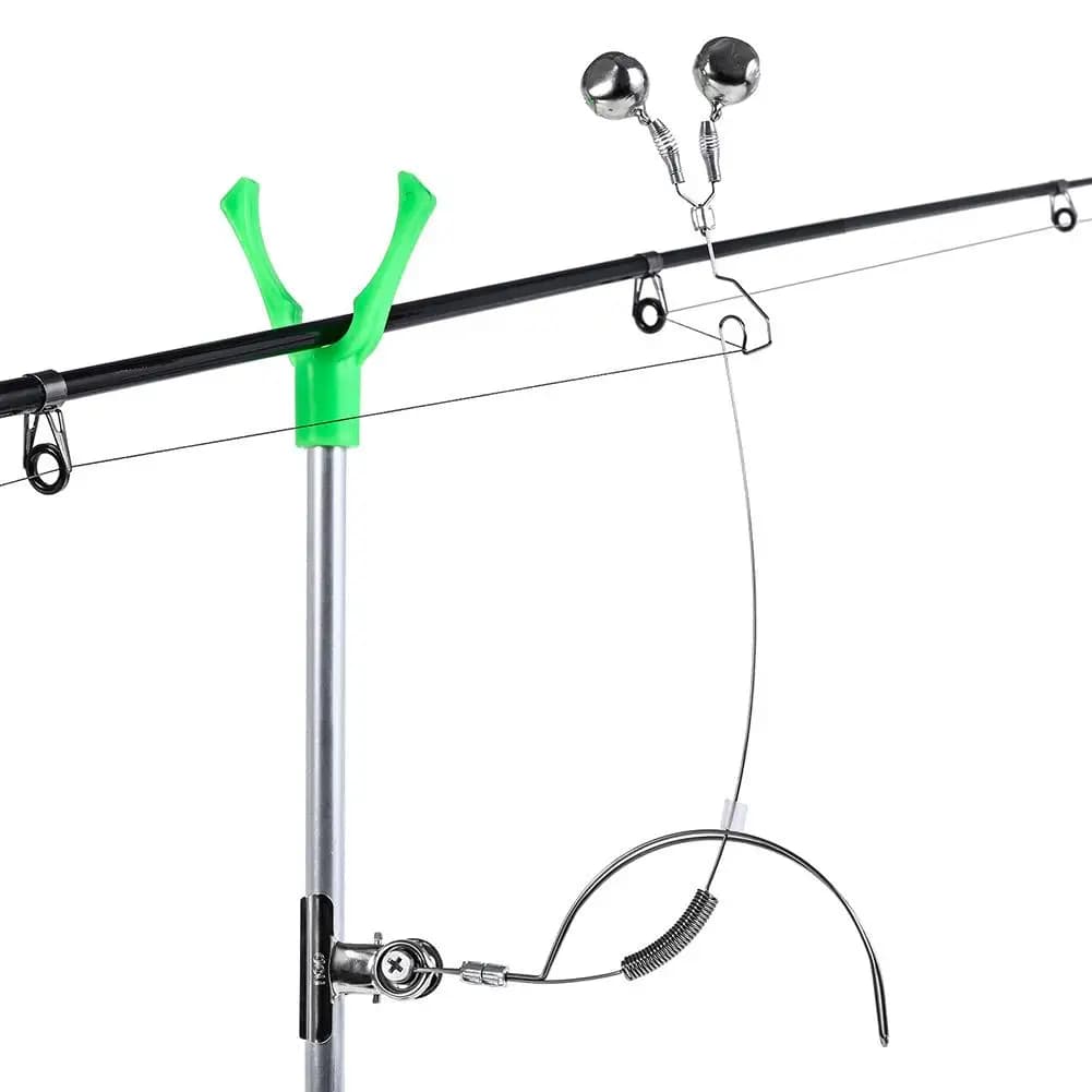 Campanello d'Allarme per Canna da Pesca in Metallo con Doppia Campana e Clip a Molla, Avviso Automatico di Abboccata per Pesca alla Carpa e Pesca all'Aperto