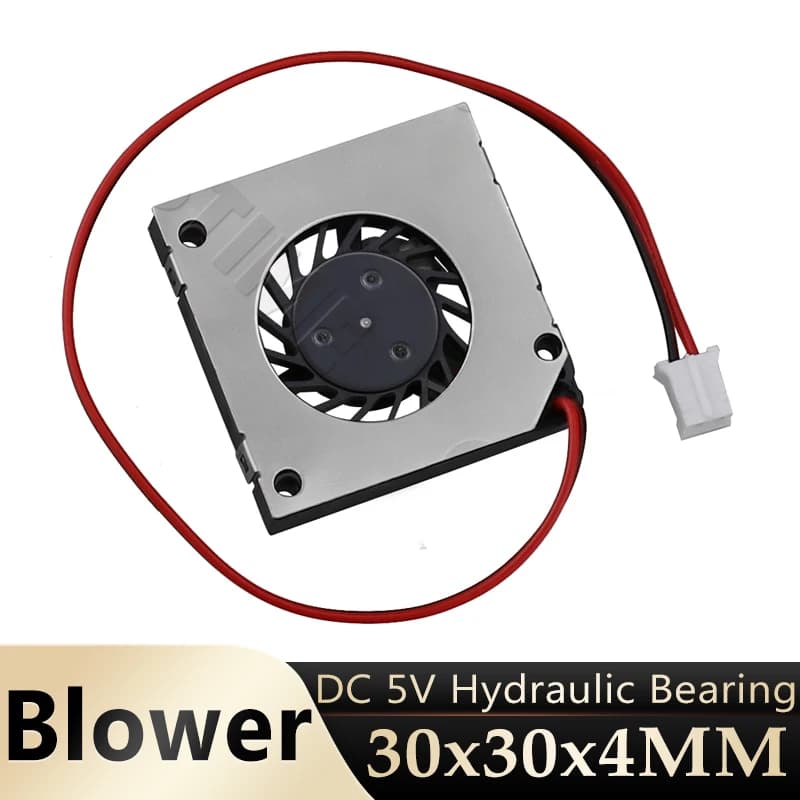 Ventola Gdstime 30MM 3CM 3004, Ventola Idraulica 30x30x4MM 2PIN DC 5V, Mini Ventola Ultra-Sottile, Mini Dissipatore CPU, Ventola di Raffreddamento per Stampante 3D