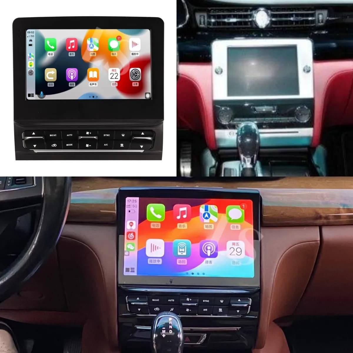 10.5 "Radio Per Maserati Quattroporte 2013 2014 2015 2016 Multimediale Lettore Video Stereo Auto di Navigazione GPS Carplay Unità 4G