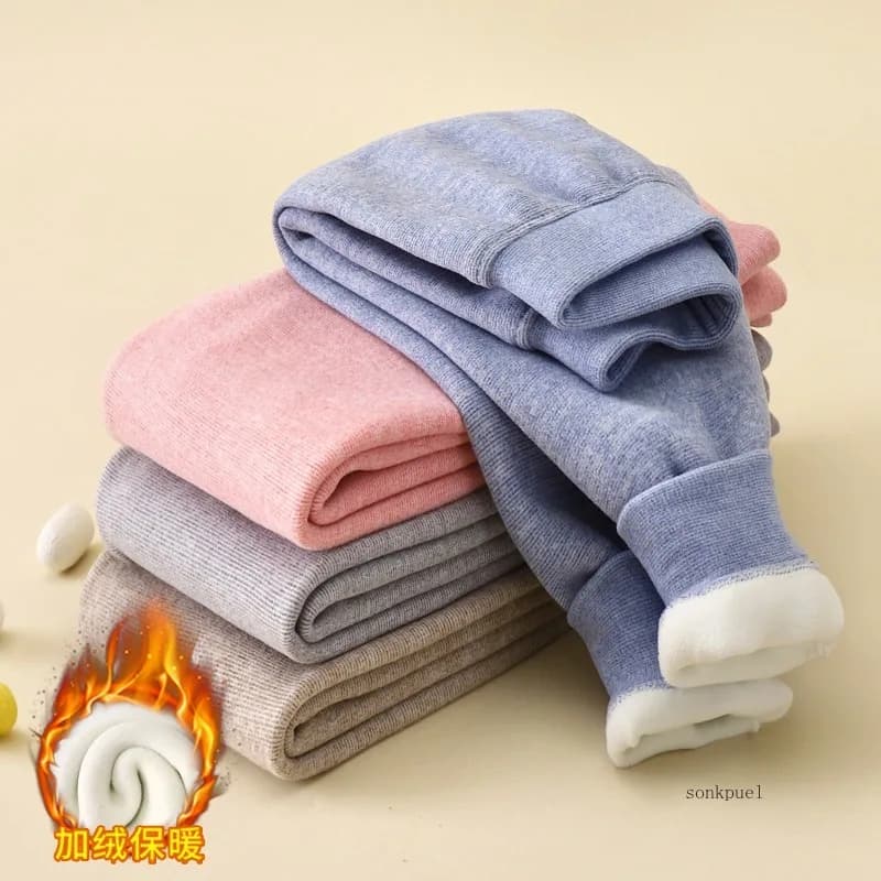 Pantaloni per bambini per ragazzi e ragazze Pantaloni per neonati Pantaloni termici autunnali e invernali per bambini Leggings ispessiti