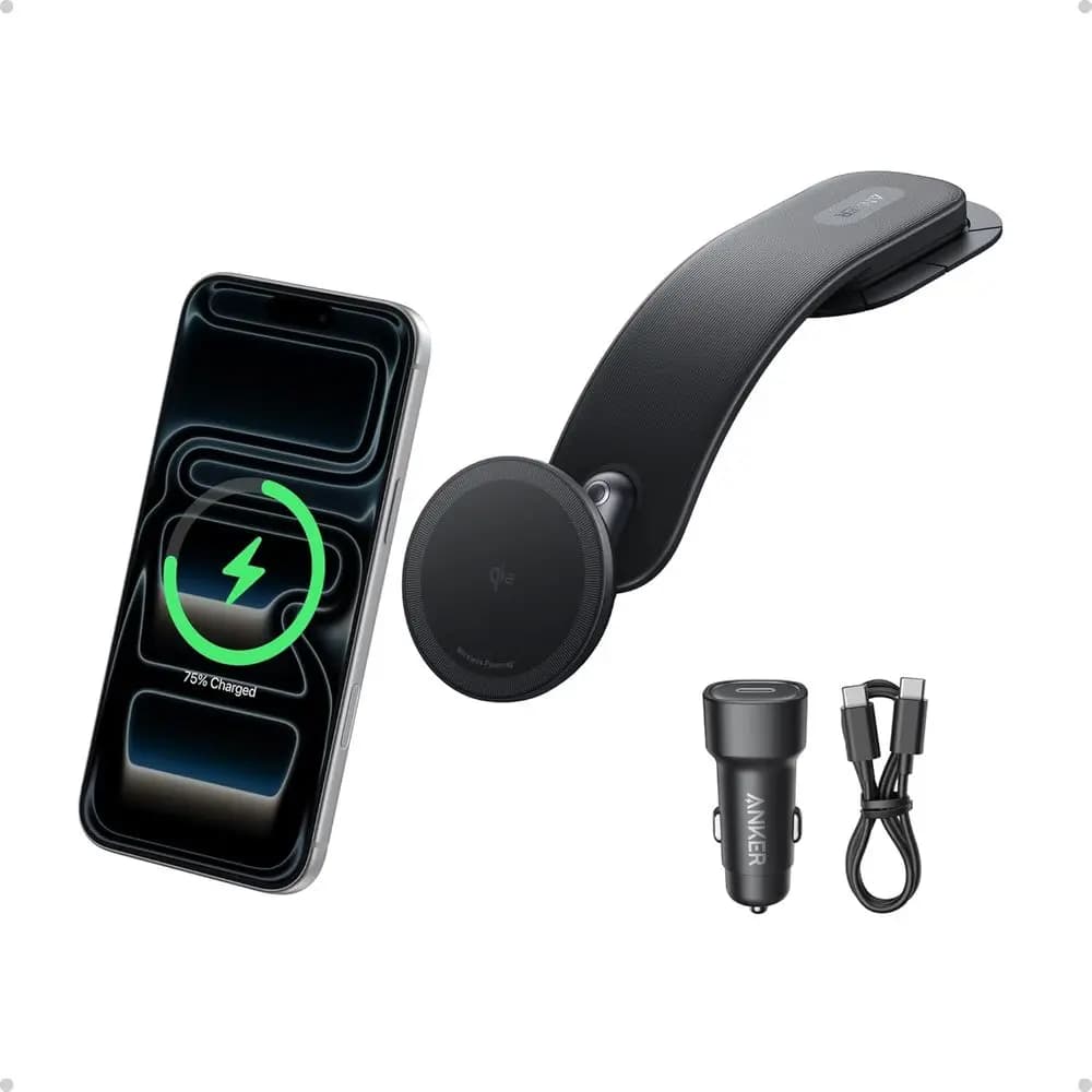 Caricabatterie Wireless Magnetico per Auto, 360° ° Supporto regolabile con pad rimovibile, staffa in lega certificata Qi2 da 15W, ricarica rapida per iPhone