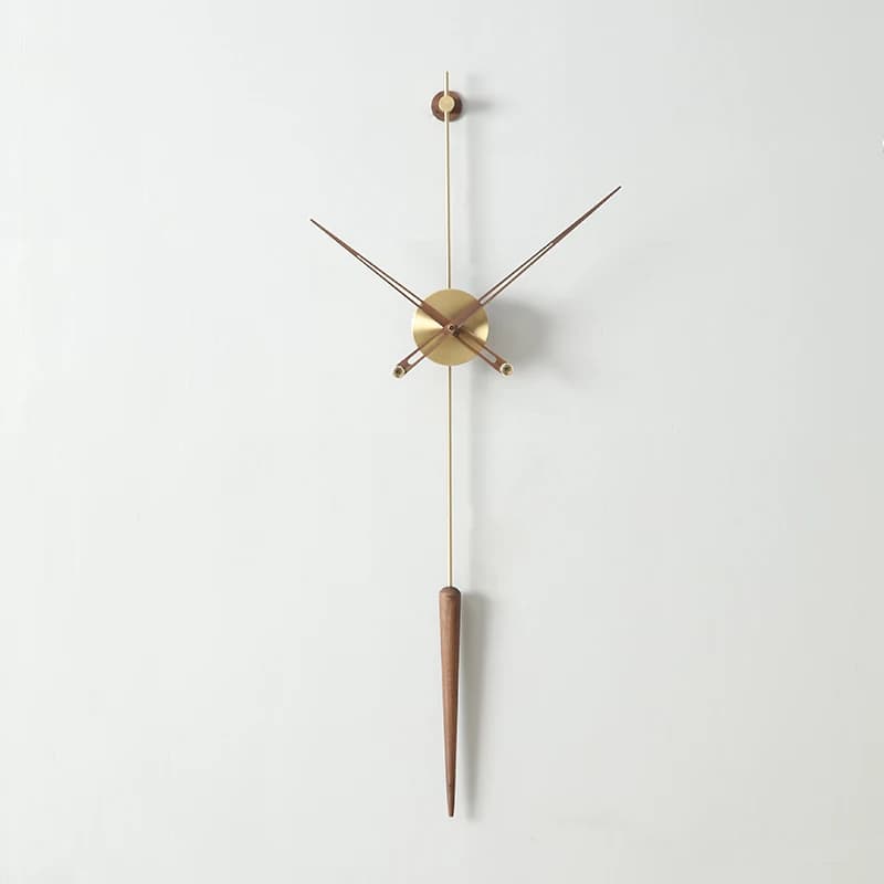 Wall clock living room clock clock minimalist art light luxury wall lamp new high-end Italian decorative wall watch creative sim