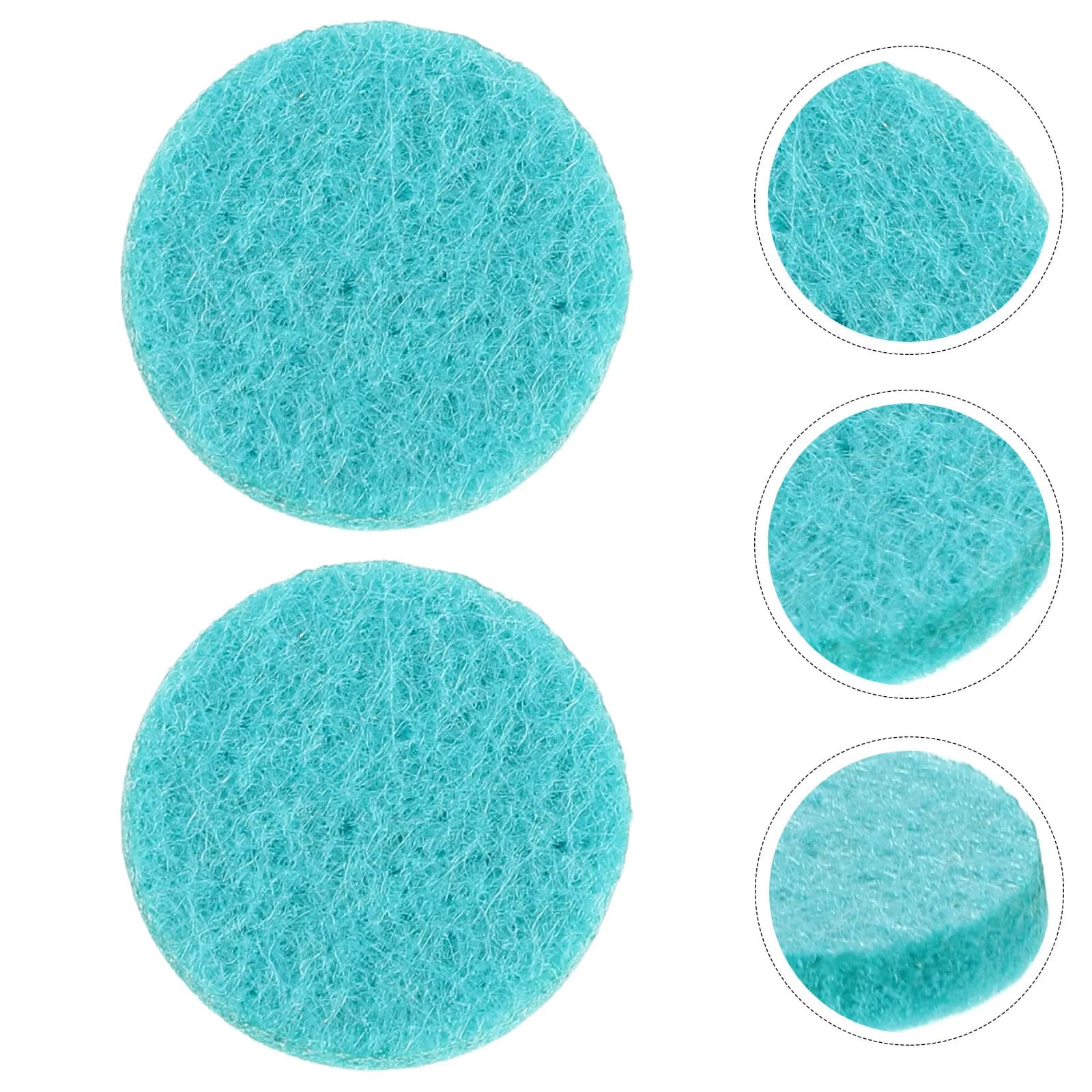 50 Pezzi di Dischetti di Cotone Rotondi per Diffusore di Oli Essenziali, Ciondolo Aromaterapico, Bocchetta dell'Aria Auto, Umidificatore a Cassetto, Ricarica in Cellulocotton Assorbente