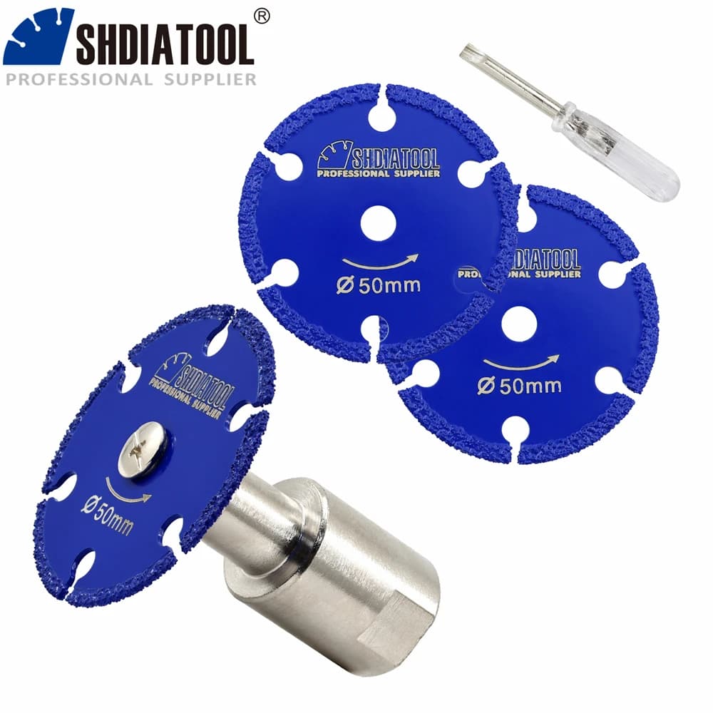 SHDIATOOL Mini Disco da Taglio in Ferro Dia30/40/50mm Lama per sega diamantata Rimovibile M14 Flangia Utensile manuale Piastra per Taglio per Chiodo in Acciaio per Tubo Metallico