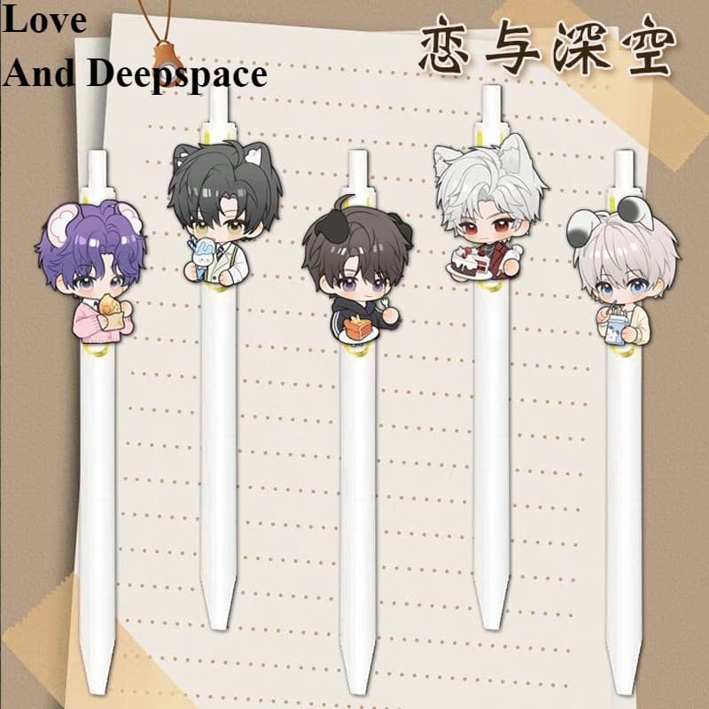 Love and Deepspace Caleb Sylus Zayne Xavier Rafayel Anime Gioco Personaggio periferico Penna gel Regalo Penna creativa per firma dei cartoni animati