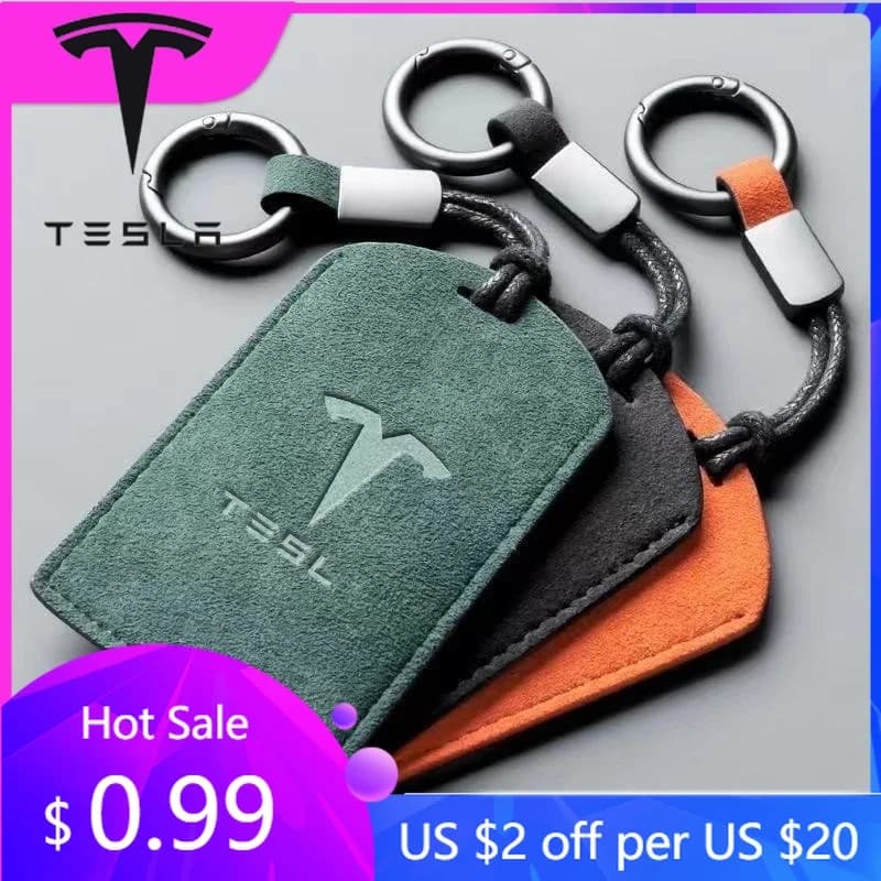 Adesivo per auto per Tesla Model 3 Y Juniper Highland 2020-2026 Nuovo 2025 Custodia protettiva in pelle scamosciata per chiave NFC auto