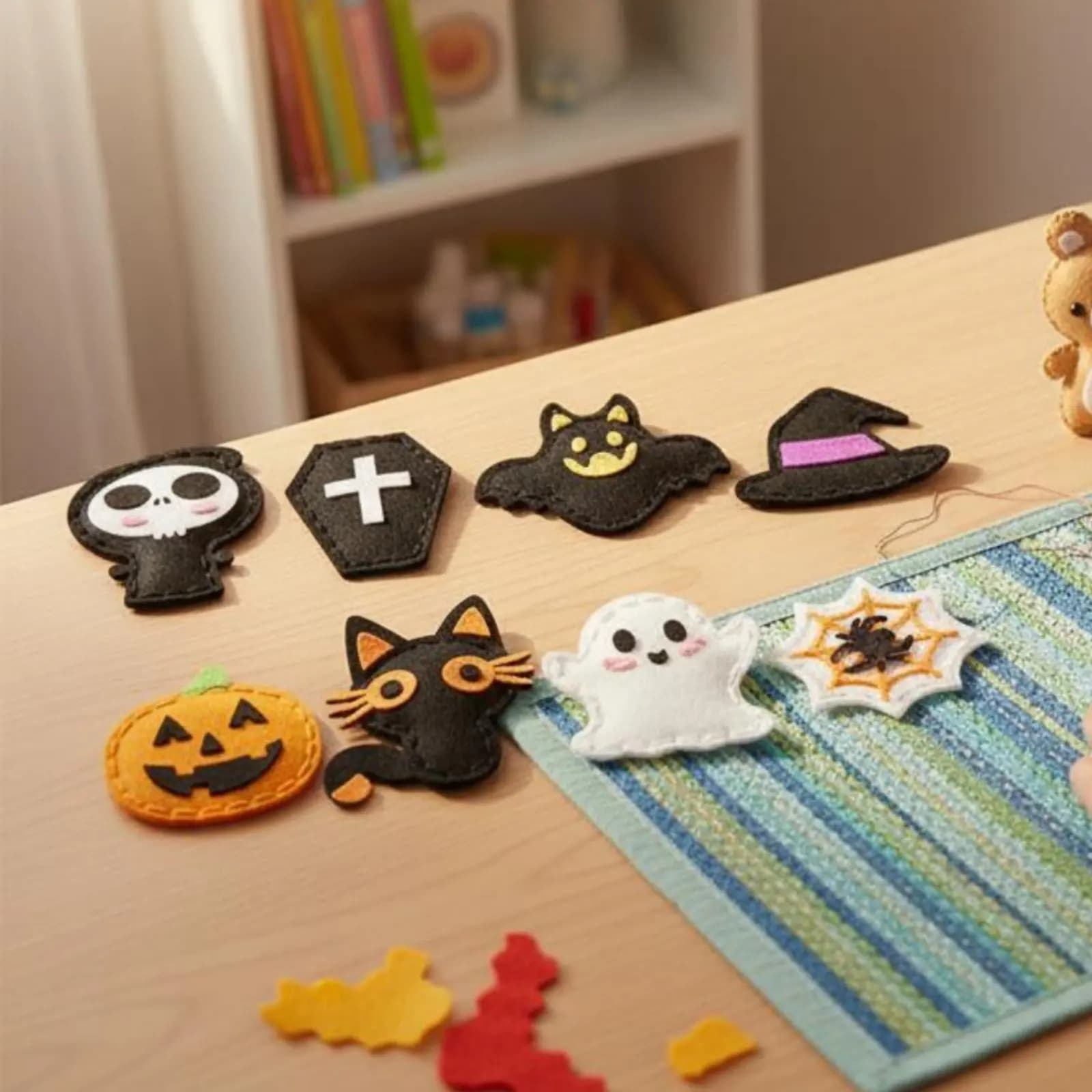 Kit Fai-da-Te per Creare Creature in Feltro, Set per Coordinazione Mano-Occhio, Kit Artigianale per Bambini