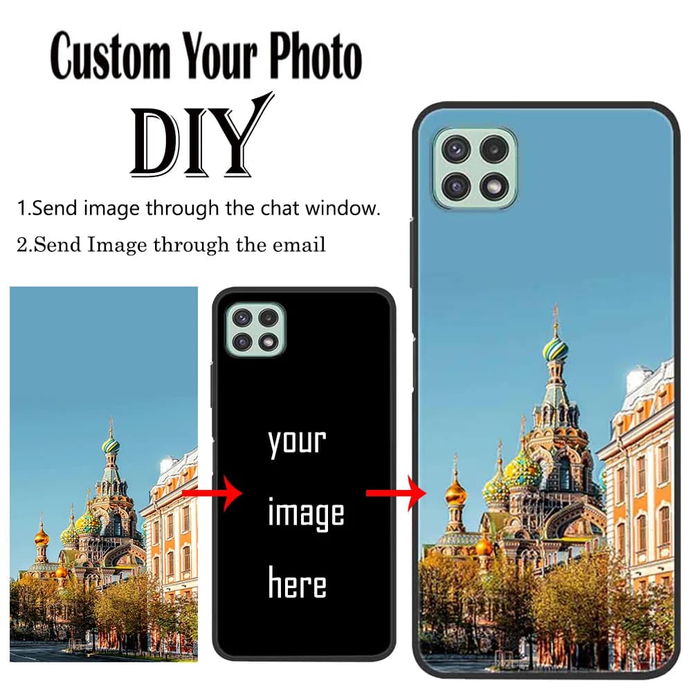 Foto personalizzate fai da te Custodia smerigliata personalizzata per Samsung Galaxy A22 5G M53 M33 M32 M12 A12 A42 A01 A5 2016 custodie posteriori