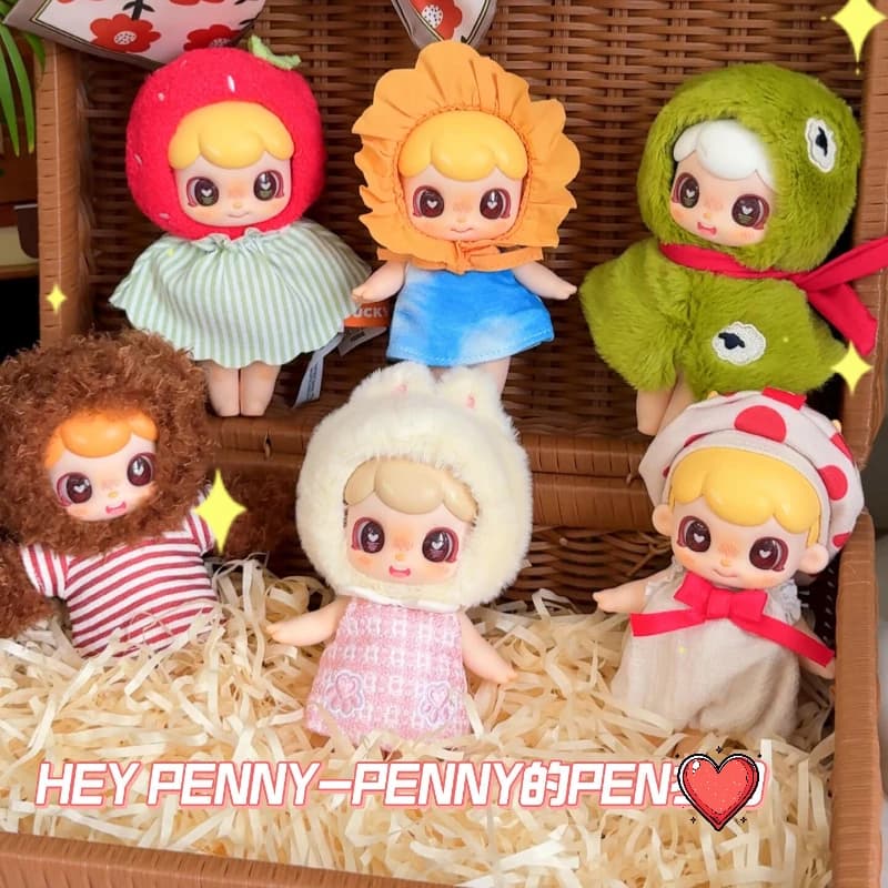 HEY PENNY PENNYS FRIENDS Series Blind Box Toys Cute Anime Figure Mystery Box Bag Plush Pendant Decoration Collectible Doll Gift