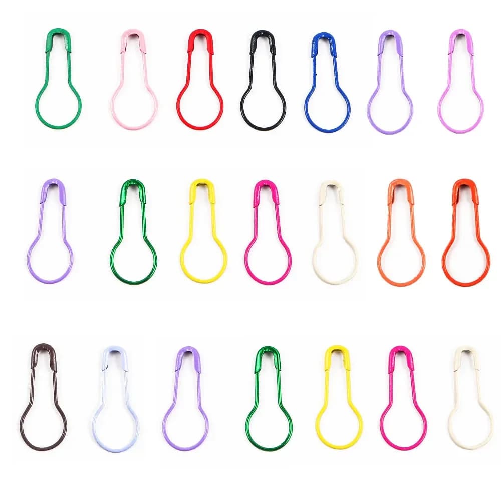 100 pezzi spille da balia all'uncinetto clip in metallo pennarello in argento tag spille zucca mestiere sicuro lavoro a maglia punto croce accessori per cucire fai da te