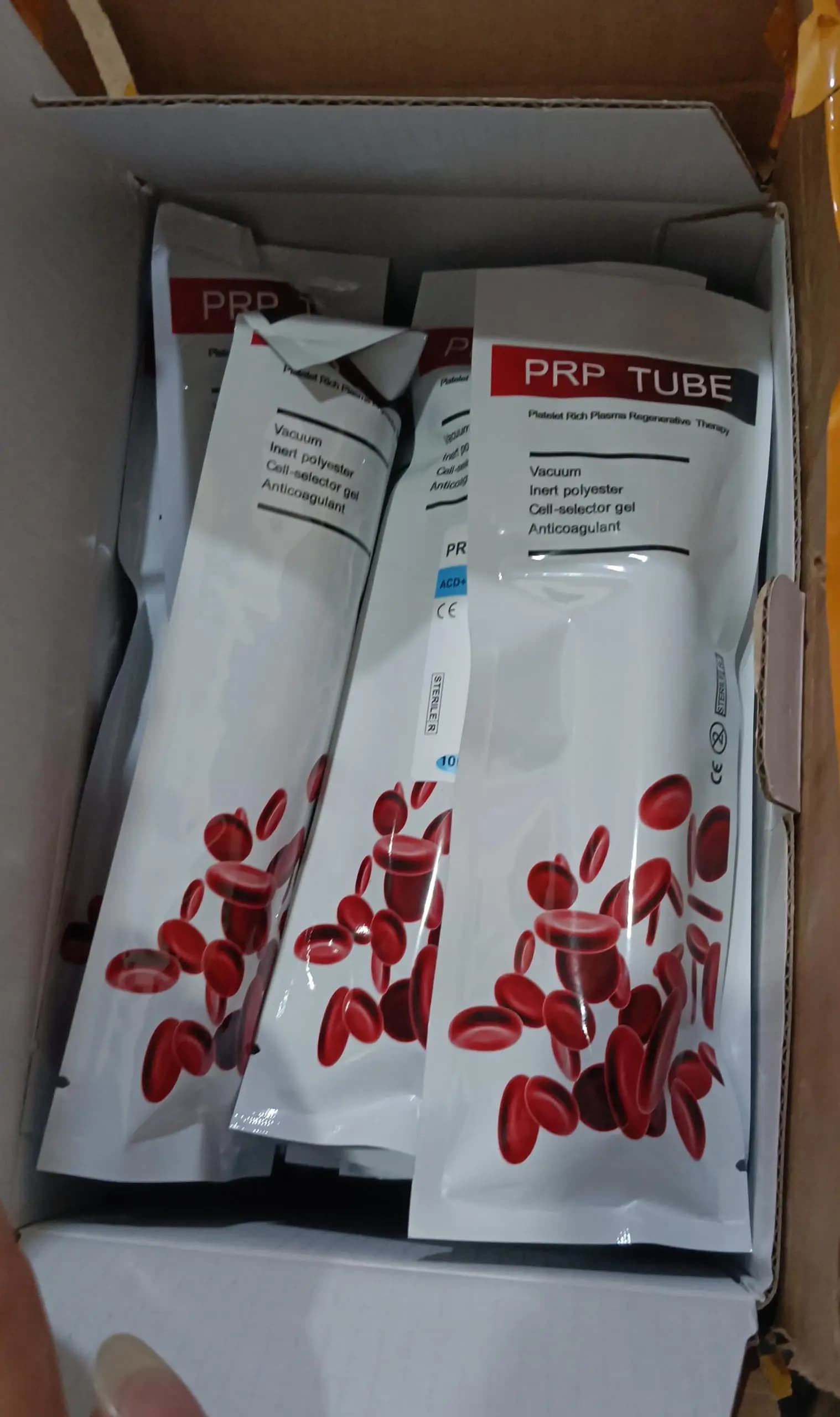 Nuovo tubo PET da 10ml 12ml 15ml per PRP - con gel ACD / PRF / Eparina di sodio / GFC / Biotina per terapia con plasma ricco di piastrine