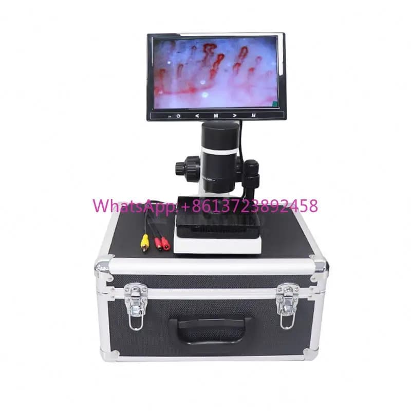 Microscopio capillare SY-B198 con capillaroscopio pieghevole per chiodi con schermo LCD da 9 pollici