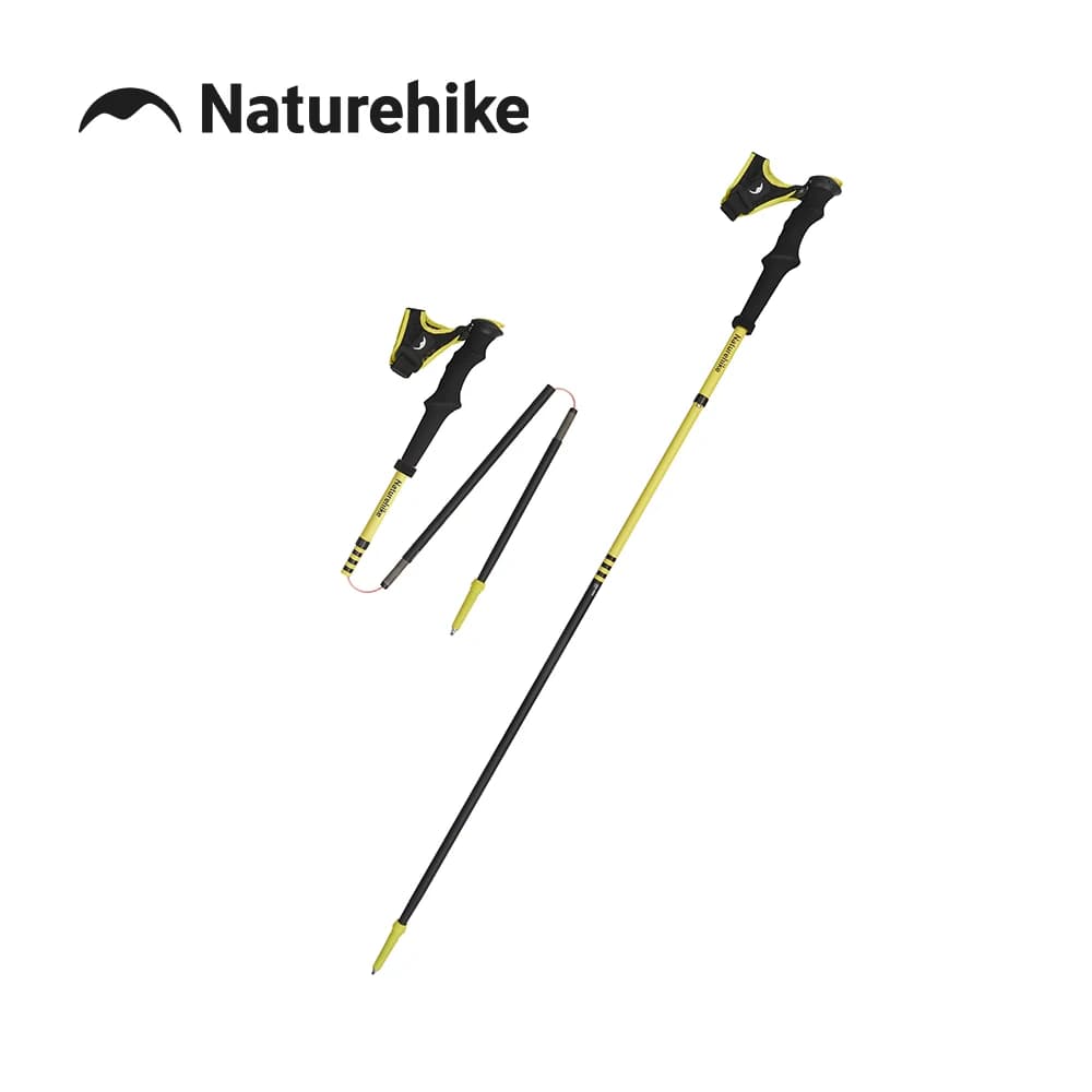 Naturehike 2026 New Lightweight Only 145g Camping Climbing Sticks Wearable Wristband Folding Off-road Hiking Trekking Poles