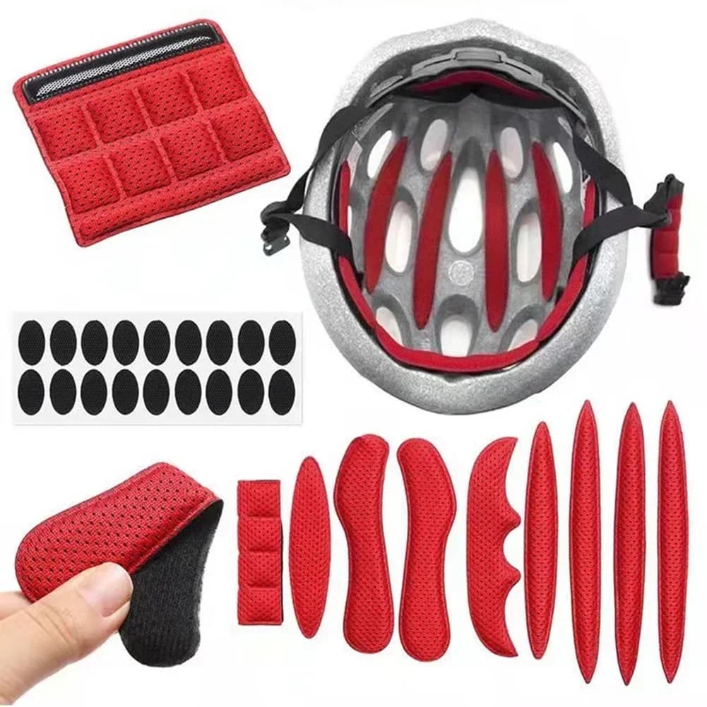 Kit imbottitura interna per casco universale Set di cuscinetti di ricambio per bici da moto in spugna Set di protezione per casco da ciclismo per sport all'aria aperta