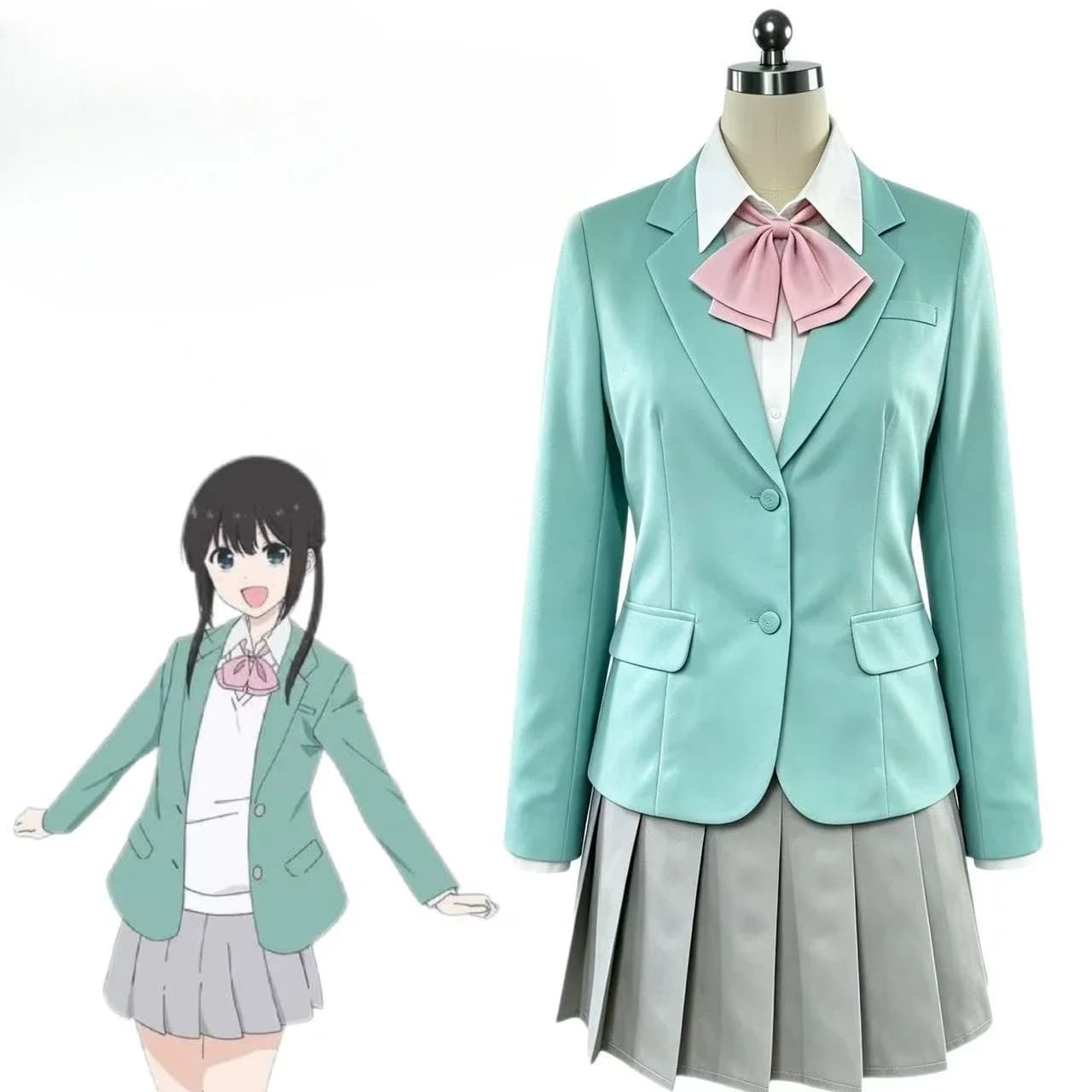 I Want to End This 'I Love You' Game Cosplay Costume Miku Sakura School Uniform Halloween Masquerade Clothing for Women