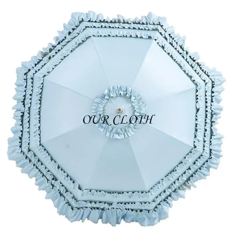 Ombrello da principessa in pizzo, parasole con blocco della luce, per accessori per costumi cosplay, accessori per fotografia