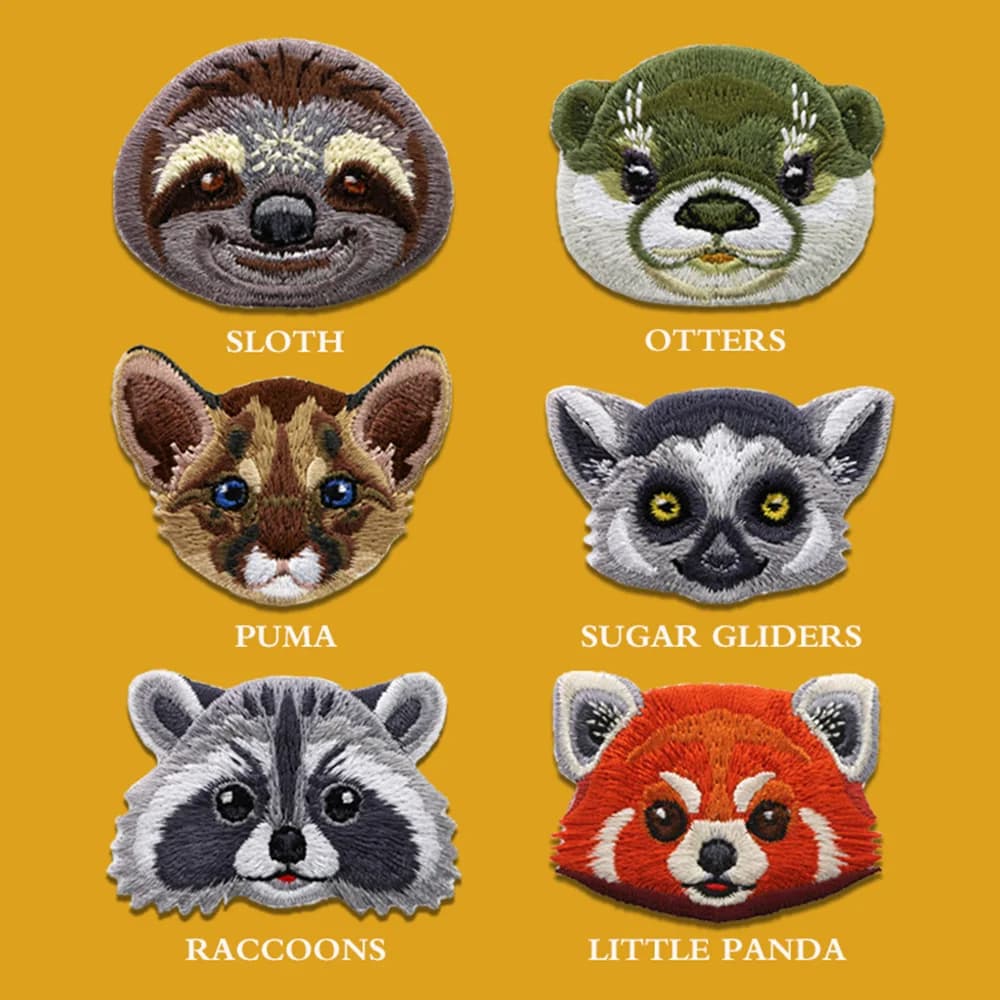 1 pezzo creativo simpatico animale lontra adesivi borsa per abbigliamento ferro sulla toppa vestiti indumento accessori di abbigliamento fai da te
