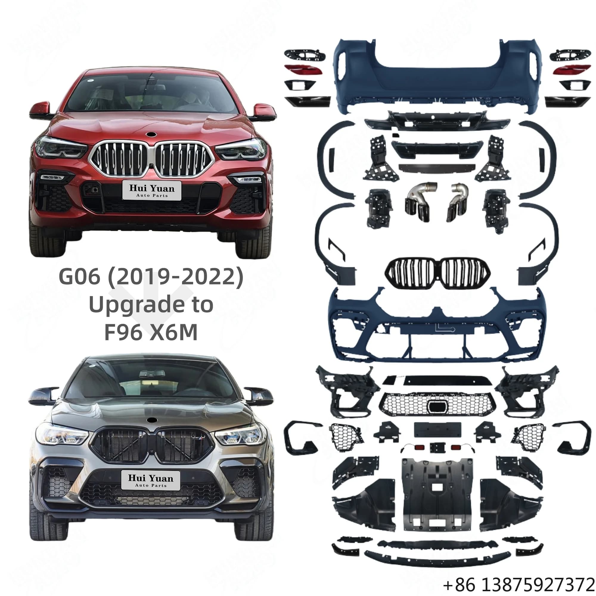 Vendita Diretta dalla Fabbrica per Serie X6 G06 2020 2021 2022 Kit Carrozzeria Griglia Paraurti Esterno per Modello G06 X6M 2022