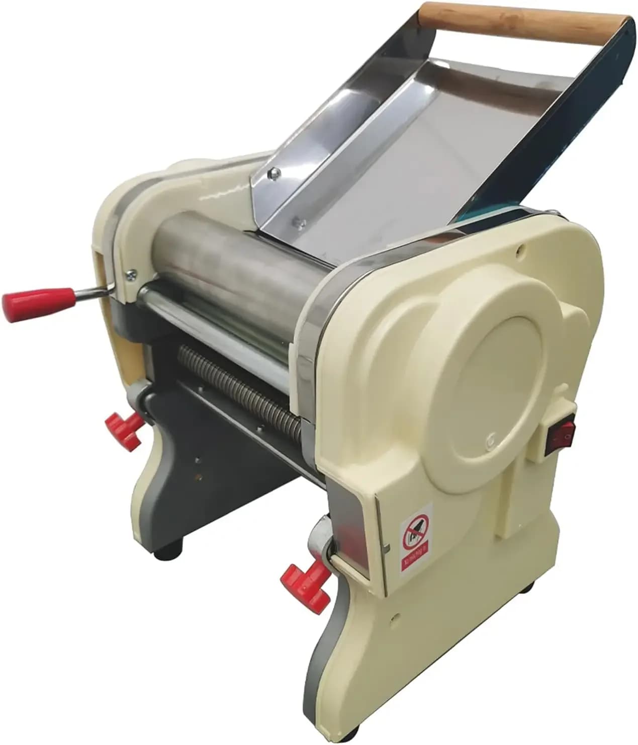 Macchina Elettrica per Pasta e Noodle in Acciaio Inossidabile con Lama Rotonda da 0,12 Pollici/3mm per Uso Domestico e Commerciale