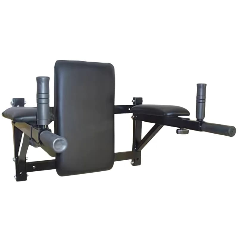 Adjustable wall traction bar with sponge padding for strength training in the gym
