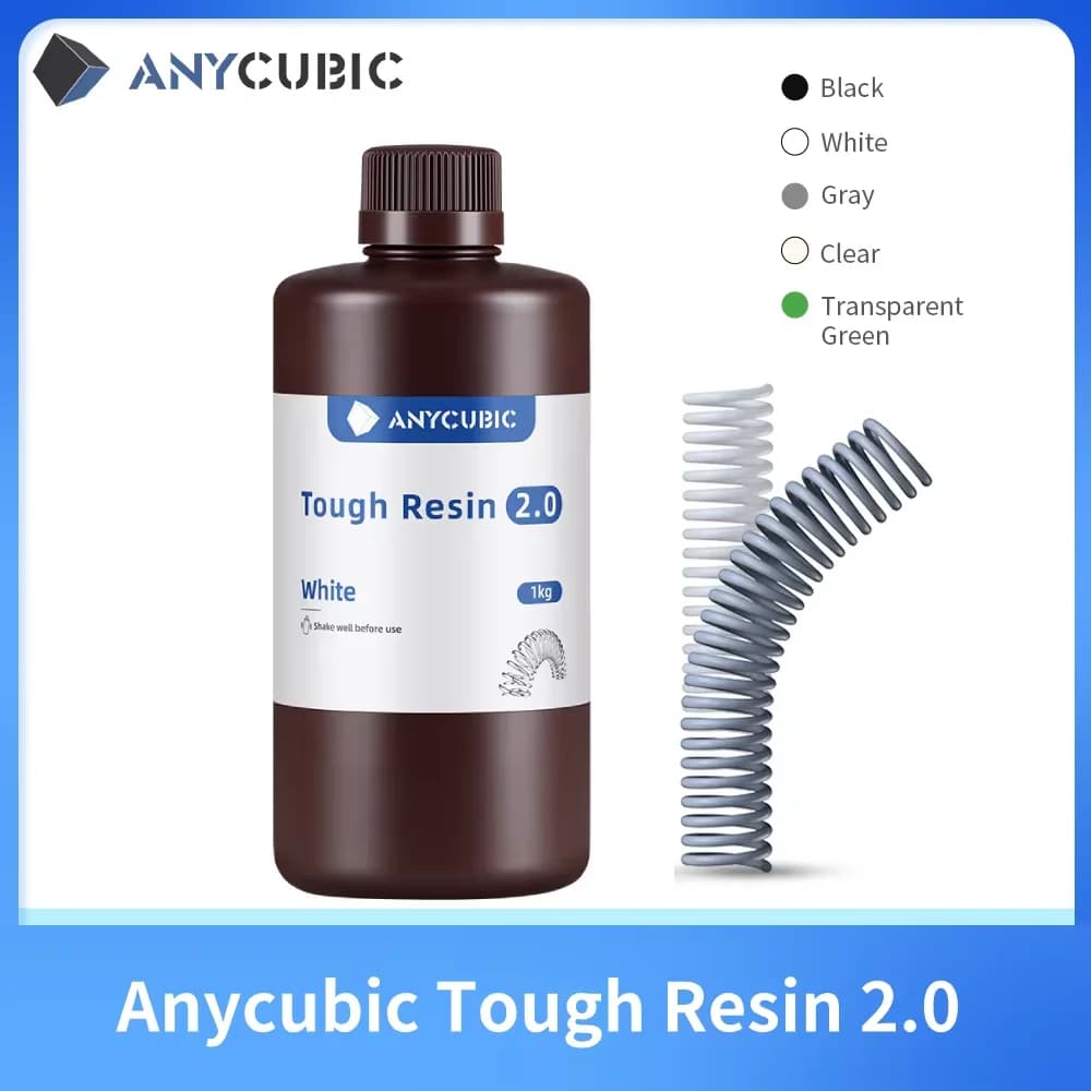Anycubic Flessibile Resina Resistente 2.0 LCD Materiale di Stampa 3D Più Nuovo Stampante 3D Ad Alta Tenacità Resina UV Per Photon Mono X Photon