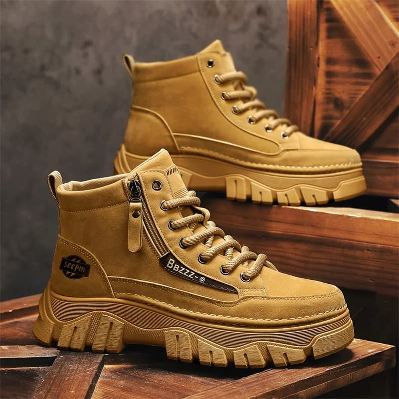 Nuovi stivali da uomo stivali tattici escursionismo all'aperto scarpe invernali leggeri antiscivolo da uomo stivaletti da deserto scarpe da moto da motocross