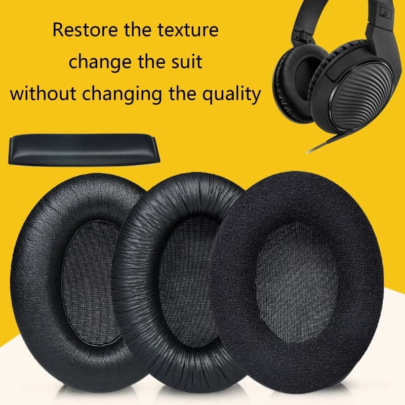 Auricolari in pelle/tessuto Headbeam forSennheiser HD200 Pro cuffie in Memory Foam