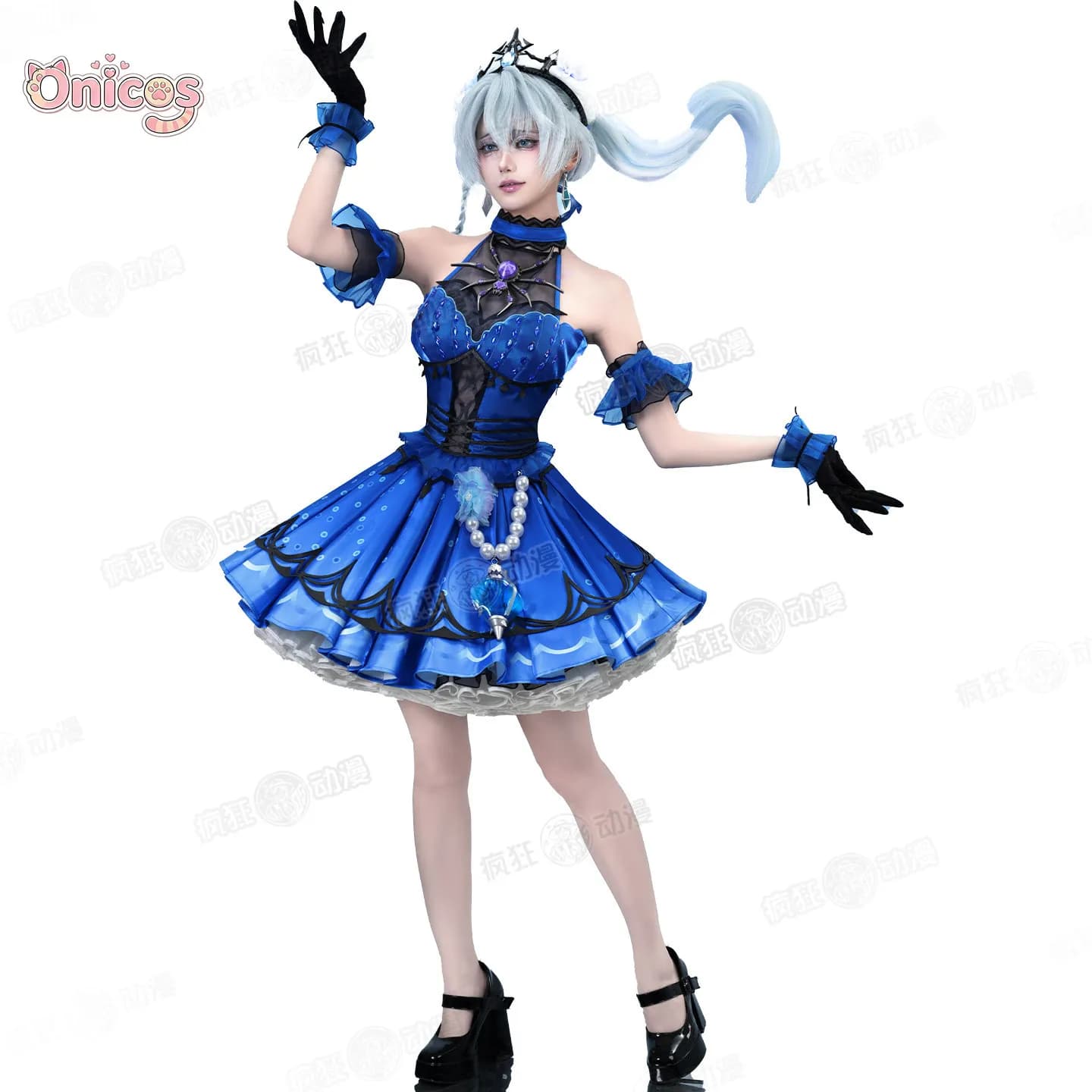 Costume Cosplay di Grace Naiad dal Gioco Identity V, Stile Fiaba Subacquea, Gotico Lolita, Gonna Corta e Voluminosa, Onicos